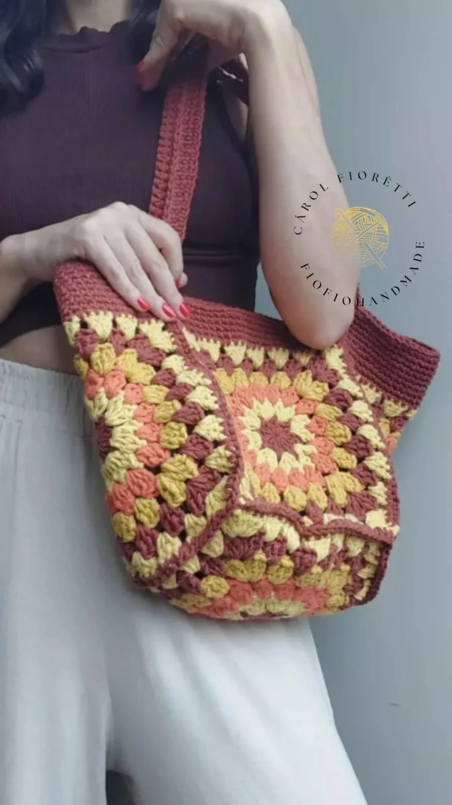 Trabalho em crochê feito por aluna 4