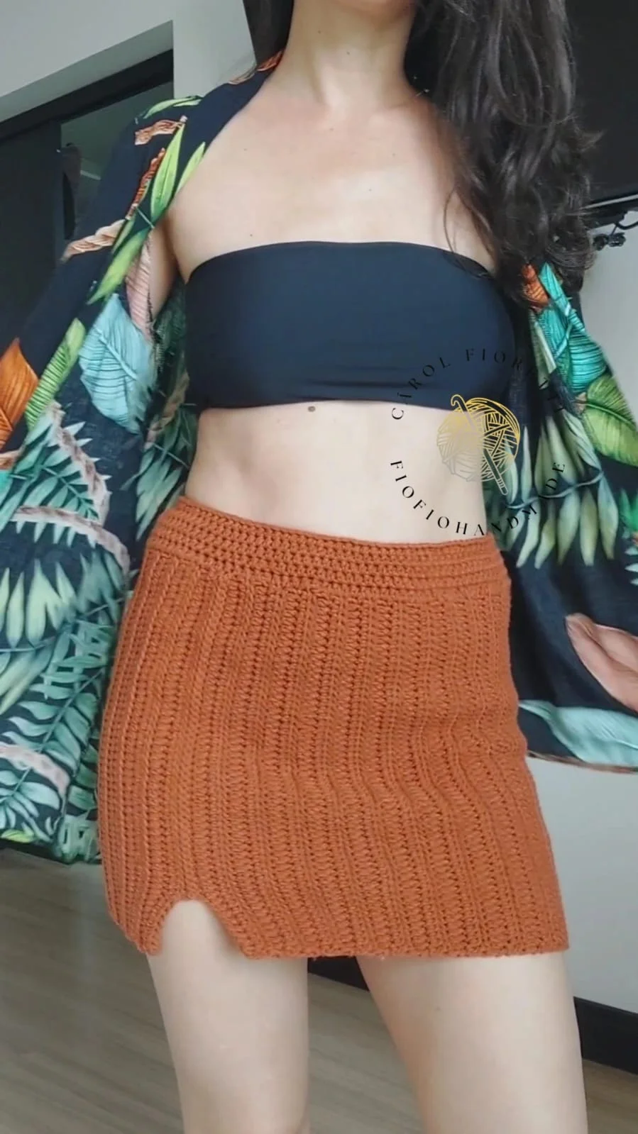 Trabalho em crochê feito por aluna 8