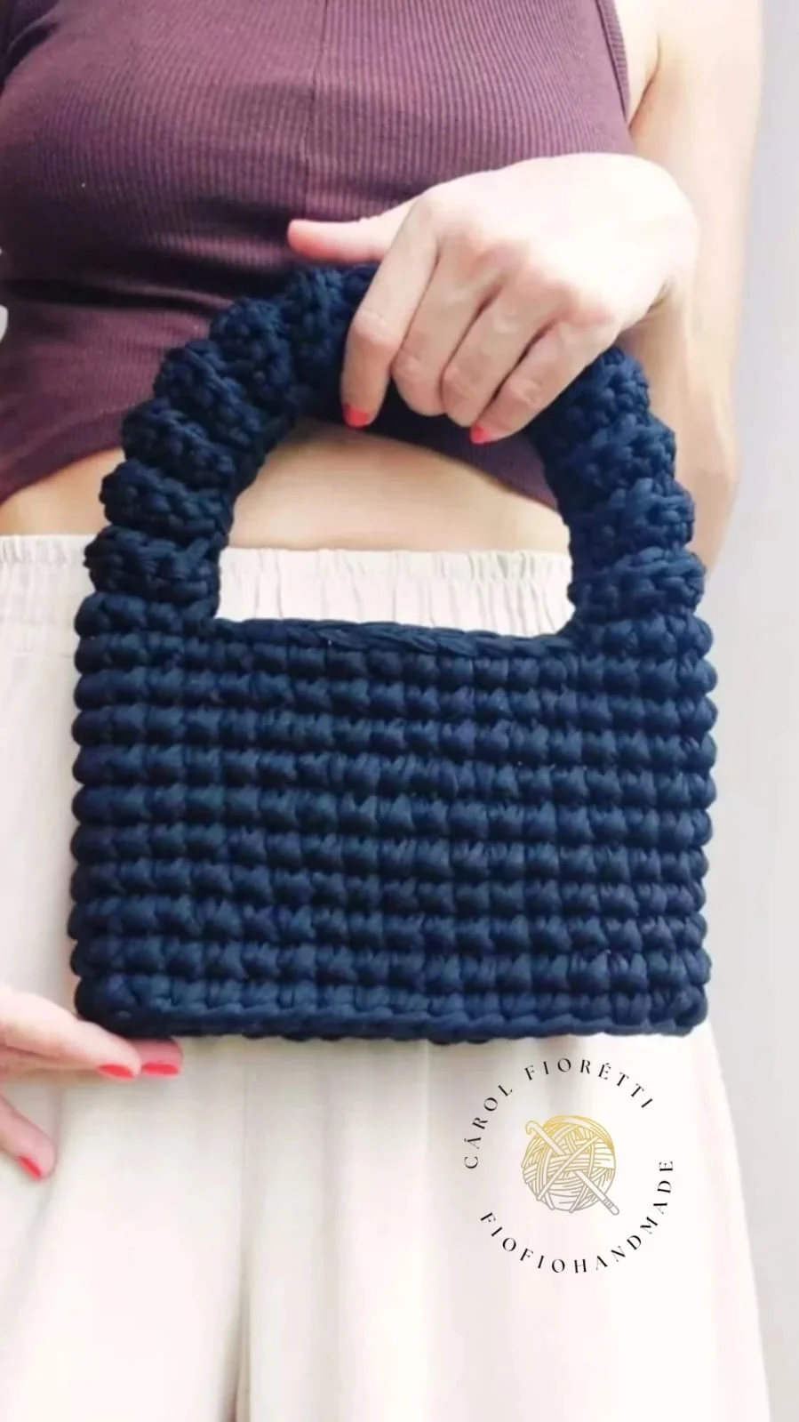 Trabalho em crochê feito por aluna 1